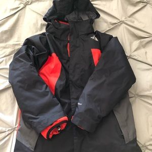 Boys Northface ski jacket system